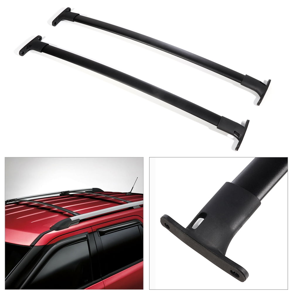 ECCPP Aluminum Roof Rack Cross Bars for 2016-2019 Ford Explorer Sport Utility, Lightweight, Black