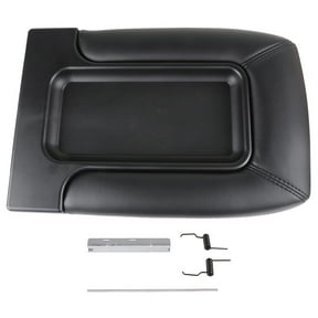 ECCPP Center Console Lid Kit for 2001-2007 For GMC Sierra For Chevy Silverado Center Console Repair Kit Armrest Latch Black