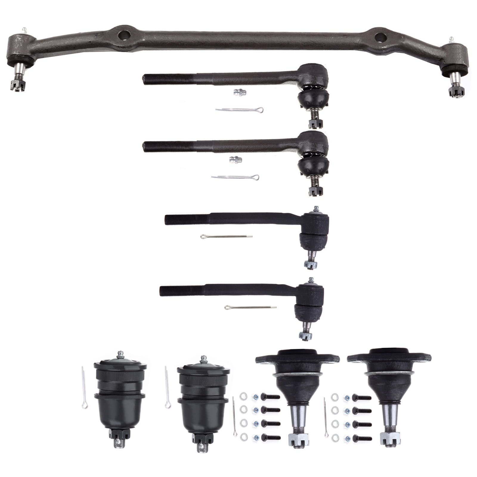 12-Piece Steering Tie Rod Ends Kit For 1978-88 Chevy El Camino, Malibu & Monte Carlo – K6145T