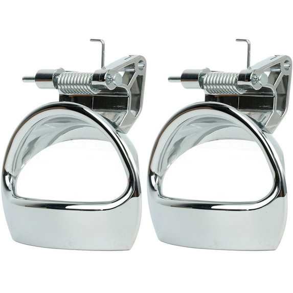 ECCPP Chrome Door Handles Interior Inside Inner Passenger Side for 2006-2011 for Chevy HHR(2pcs)