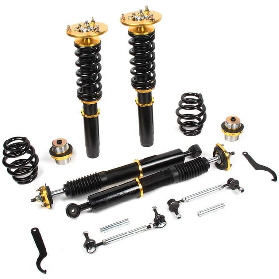 ECCPP Coilover Struts Spring Shocks Adjustable Height Coilovers Suspension Struts Coil Spring Shocks and Struts ECCPP Fit for 01-05 for BMW 320i /2000 for BMW 323Ci /98-00 for BMW 323i /01-05 for BMW