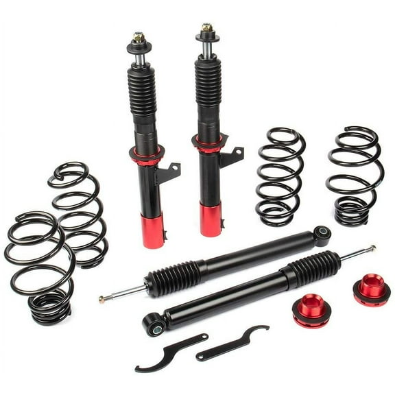 ECCPP Coilover Struts Spring Shocks Adjustable Height Coilovers Suspension Struts Spring Shocks and Struts ECCPP Fit for 2010-2014 for Volkswagen for Golf /2010-2014 for VW for GTI /11-16 for VW for J
