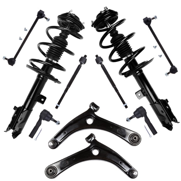 ECCPP Complete Struts Front Pair Strut Spring Assembly Shock Absorber for 2009-2012 for Dodge Caliber 2007-2017 for Jeep Compass 2007-2017 for Jeep Patriot Set of 10