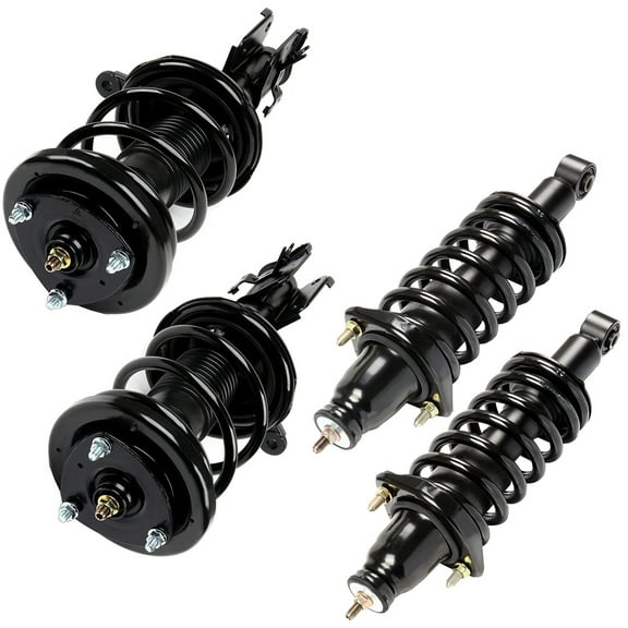 ECCPP Complete Struts Spring Assembly Front Rear Struts Shock Absorber Shock Struts Coil Spring Fit for Honda Civic 2001 2002 2003 2004 2005 1.3L 1.7L Hybrid Models Set of 4