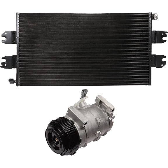 ECCPP Condenser Replacement Fit 3887 Condenser AC Compressor CO 28000C fit 2003-2009 for Chevrolet for Express 1500 2003-2005 2008-2009 for Chevrolet for Express 2500