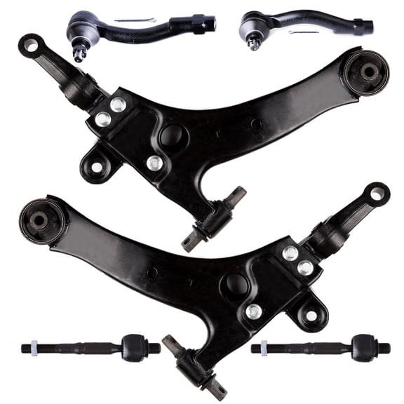 ECCPP Control Arm Kit 1999 2000 2001 2002 2003 2004 2005 for Hyundai Sonata for Hyundai XG300 for Hyundai XG350 for KIA Optima - Inner Tie Rod Ends Lower Control Arms Outer Tie Rod Ends