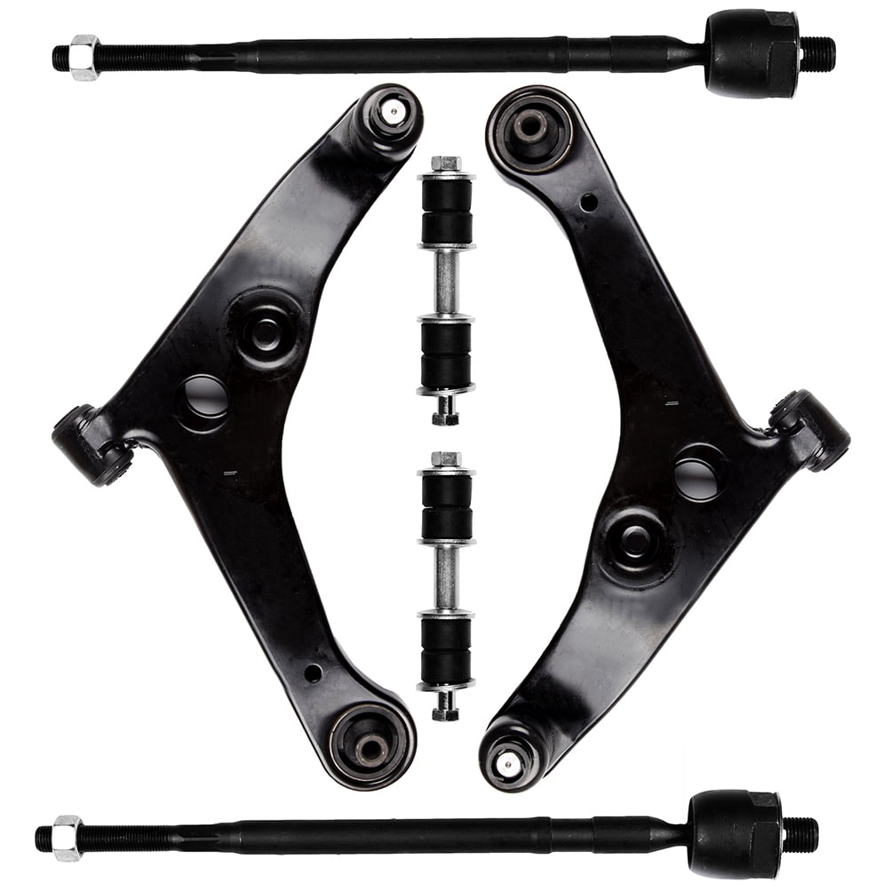 ECCPP Control Arm Kit 2003 2004 2005 2006 for Mitsubishi Lancer - Lower Control Arms Inner Tie Rod Ends Rear Sway Bar End Links