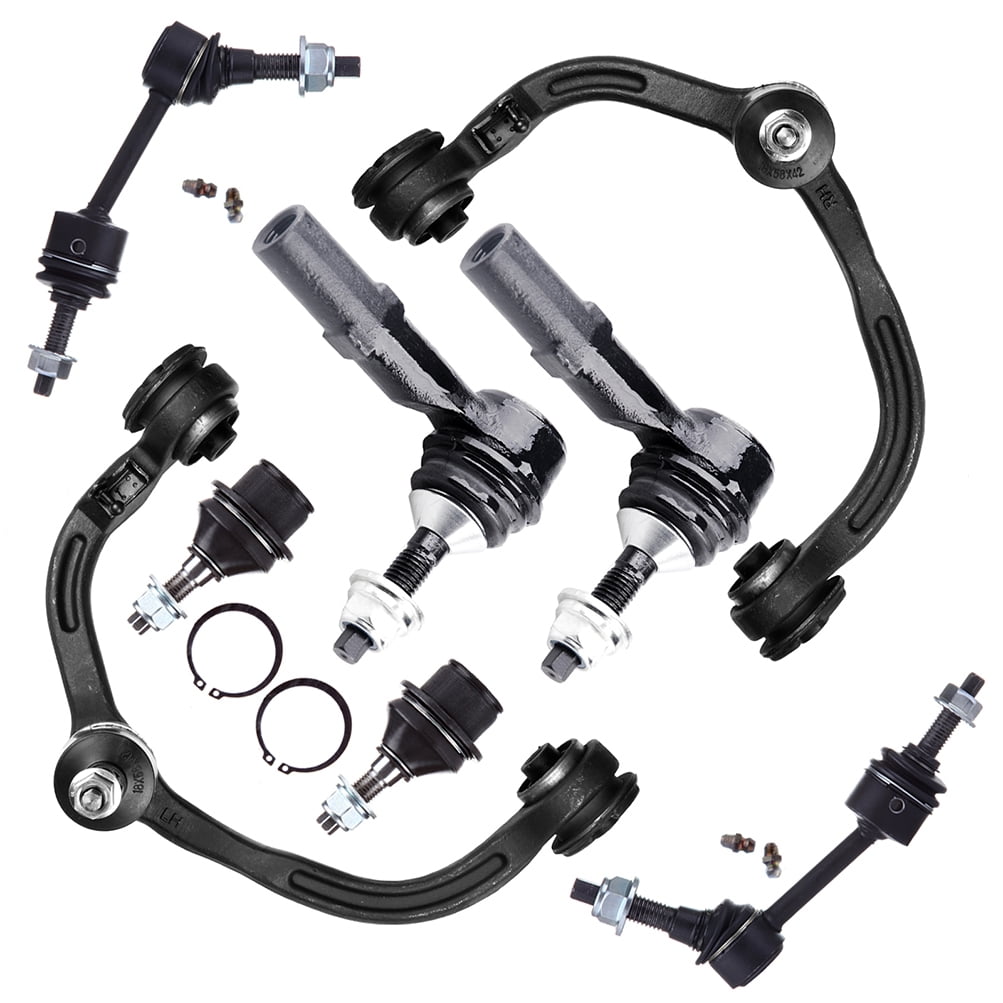 ECCPP Control Arm Kit 2003 2004 For Ford Expedition 2003 2004 For Lincoln Navigator - Lower Ball Joints Outer Tie Rod Ends Front Sway Bar End Links Upper Control Arms