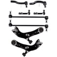 thumbnail image 1 of ECCPP Control Arm Kit 2006 2007 2008 2009 2010 2011 2012 2013 2014 for Toyota RAV4 - Lower Control Arms Outer Tie Rod Ends Front Sway Bar End Links Rear Sway Bar End Links, 1 of 5