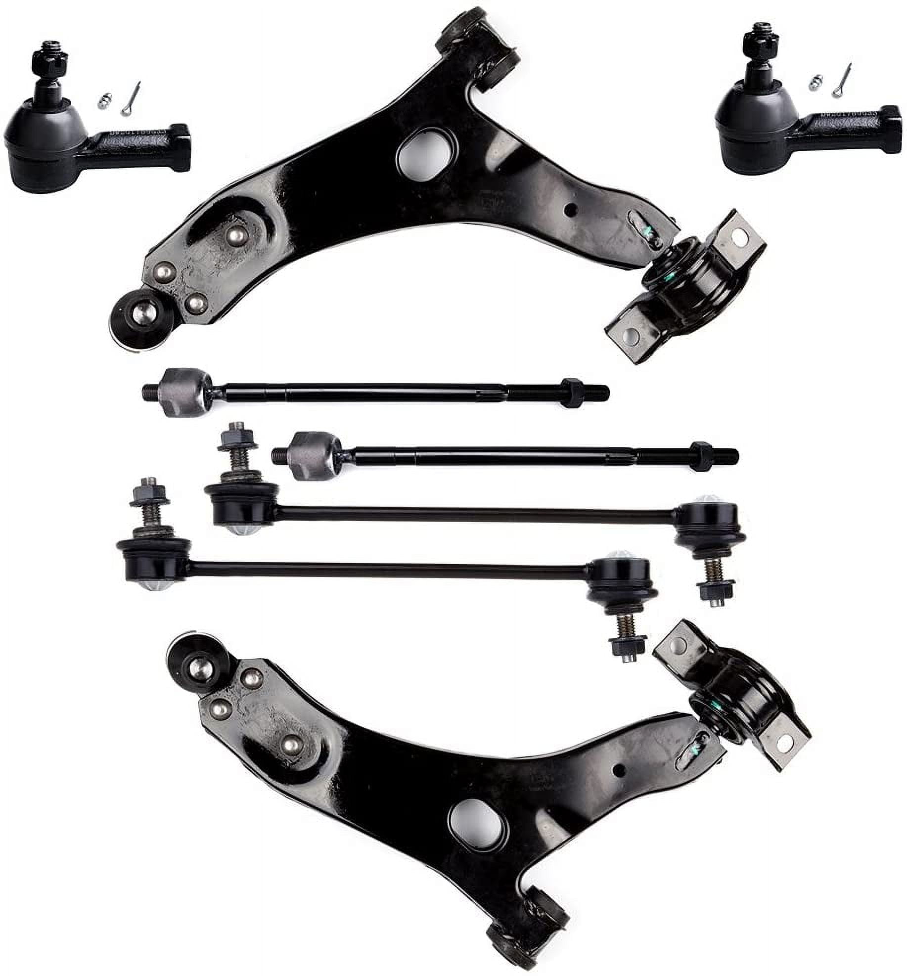 ECCPP Control Arm Kit 2006 2007 2008 2009 2010 2011 For Ford Focus - Inner Tie Rod Ends Lower Control Arms Outer Tie Rod Ends Front Sway Bar End Links