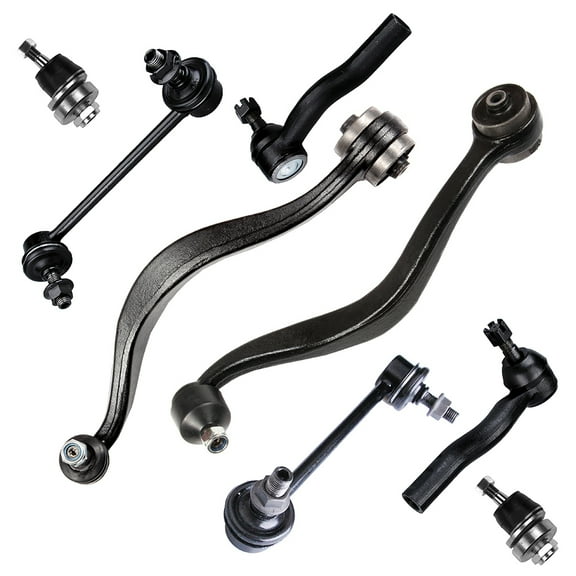 ECCPP Control Arm Kit 2006 2007 2008 2009 for Ford Fusion for Mercury Milan - Lower Control Arms Rear Position Outer Tie Rod Ends Front Sway Bar End Links Upper Ball Joints