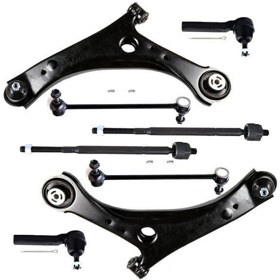 ECCPP Control Arm Kit 2008 2009 2010 for Chrysler Town & Country for Dodge Grand Caravan - Inner Tie Rod Ends Lower Control Arms Front Sway Bar End Links Outer Tie Rod Ends