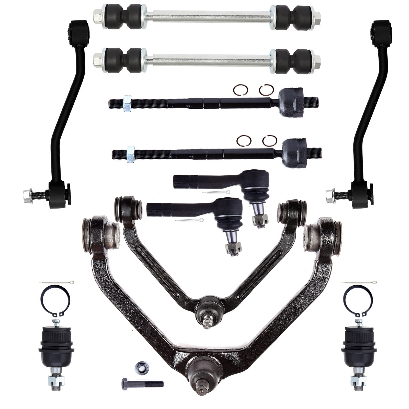 Front Upper Control Arms & Tie Rods Kit For Ford Explorer, Mountaineer, Ranger (95-03)