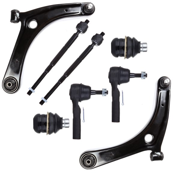 ECCPP Control Arm Kit For 07 08 09 10 11 12 13 14 for Dodge Caliber for Jeep Compass for Jeep Patriot - Inner Tie Rod Ends Lower Ball Joints Lower Control Arms ASSEMBLY Outer Tie Rod Ends