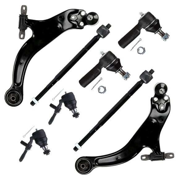 ECCPP Control Arm Kit For 1998 1999 2000 2001 2002 2003 2004 for Toyota Avalon for Toyota Sienna for Toyota Solara - Inner Tie Rod Ends Lower Ball Joints Lower Control Arms Outer Tie Rod Ends