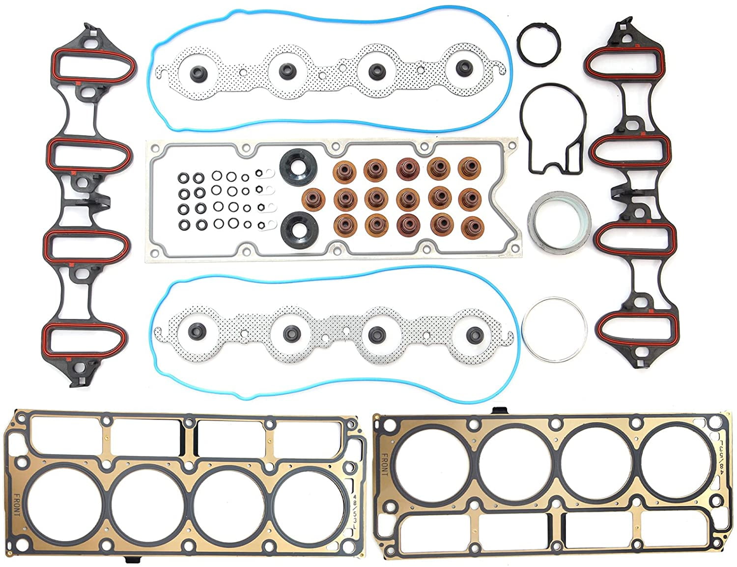 ECCPP Cylinder Head Gasket Set for 05-11 for GMC Yukon for Chevrolet Trailblazer Silverado Sierra Savana Tahoe 1500 for Buick Rainier for Cadillac 4.8L 5.3L V8 OHV Gaskets Kit