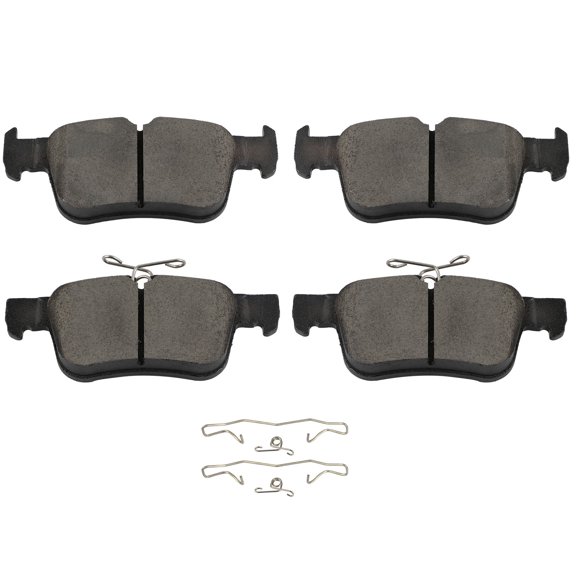 ECCPP D1833-8893 4pcs Rear Ceramic Dics Brake Pads Set Fit for Ford for Edge,Escape,Fusion,for Lincoln for Continental,MKX,MKZ,Nautilus