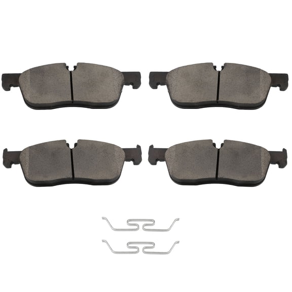 ECCPP D1838-9089 4pcs Front Ceramic Dics Brake Pads Set Fit for Jaguar for E-Pace,F-Pace,XE,XF,for Land Rover for Discovery Sport,Range Rover Evoque,Range Rover Velar