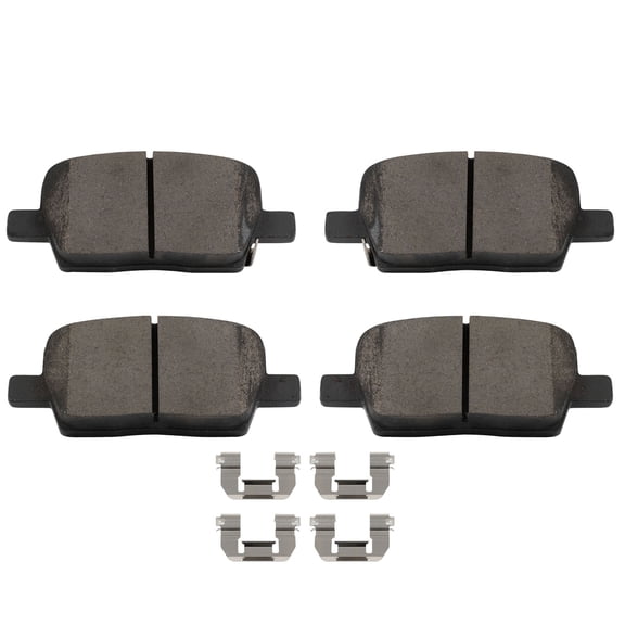 ECCPP D1877-9105 4pcs Rear Ceramic Dics Brake Pads Set Fit for Buick for Enclave,for Cadillac for CT6,XT5,for Chevrolet for Blazer,Traverse,for GMC for Acadia