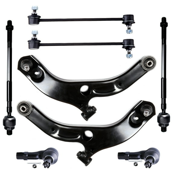 ECCPP DISCONTINUED - Control Arms AND Ball Joints ASSEMBLY-LOWER RIGHT AND Ball Joints ASSEMBLY Outer Tie Rod Ends Front Sway Bar Links Inner Tie Rod Ends 2001 2002 2003 for Mazda PROTEGE