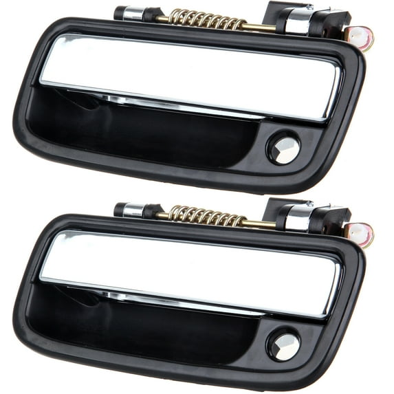 ECCPP Door Handles 2Pcs Exterior Front Left Side Black For 1995-2004 for Toyota Tacoma