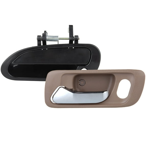 ECCPP Door Handles Exterior Interior Front Driver Left Side for 1998-2002 for Honda for Accord(2pcs)