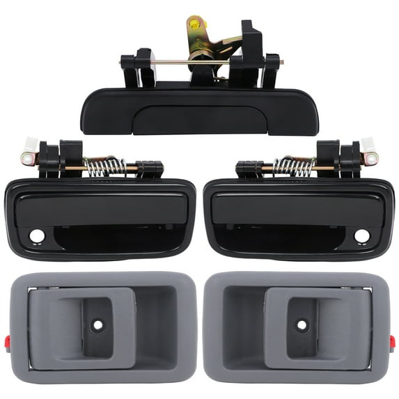 ECCPP Door Handles Exterior Interior+Tailgate Driver Passenger Side for 1995-2004 for Toyota Tacoma(5.pcs)