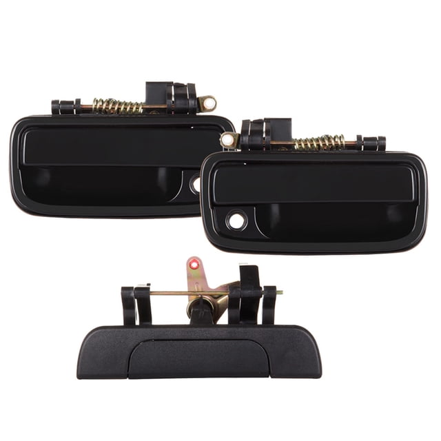 AM Autoparts Front Left Door Handle For Toyota Tacoma 1995-2004 – Black, Direct Replacement