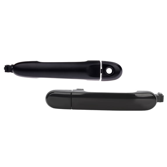 ECCPP Door Handles Exterior Outer Outside Front Driver Left Passenger Right Side for 2007-2012 for Nissan Tiida 2007-2011 for Nissan Versa Black