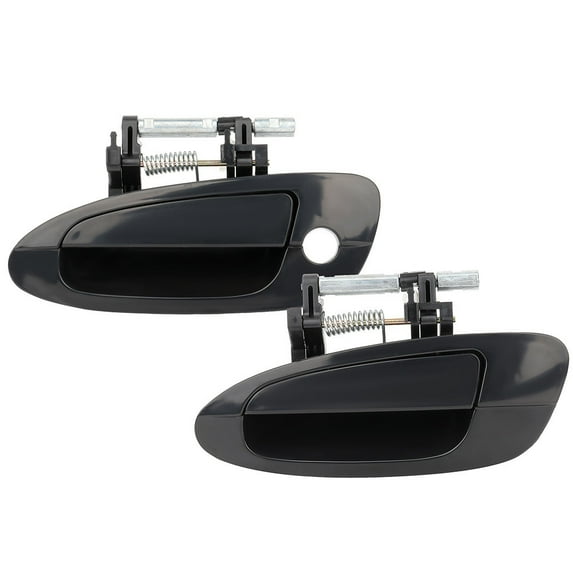 ECCPP Door Handles Exterior Outside Outer Driver Side for 2002-2006 for Nissan Altima Black(2pcs)(2pcs)