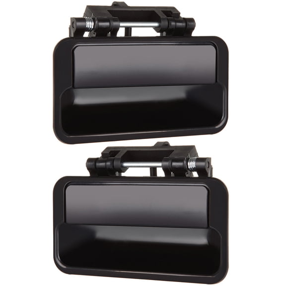 ECCPP Door Handles Exterior Outside Outer Rear Driver Passenger Side for 1989-1991 for Chevrolet Sprint 1989-1994 for Geo Metro for Pontiac Firefly for Suzuki Swift Black(2pcs)
