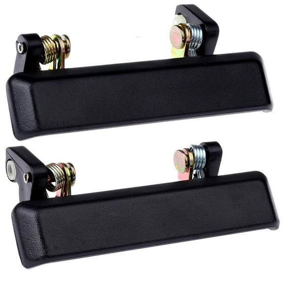 ECCPP Door Handlse Exterior Outside Outer Front Driver Passenger Side for 1986-1995 for Suzuki Samurai Black(Pack of 2)