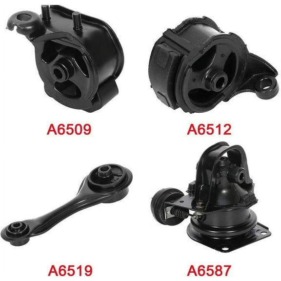 ECCPP Engine Motor and Trans Mounts A6512 A6587 A6519 A6509 Set of 4 Fit for Honda for Accord 1990 1991 1992 1993 2.2L