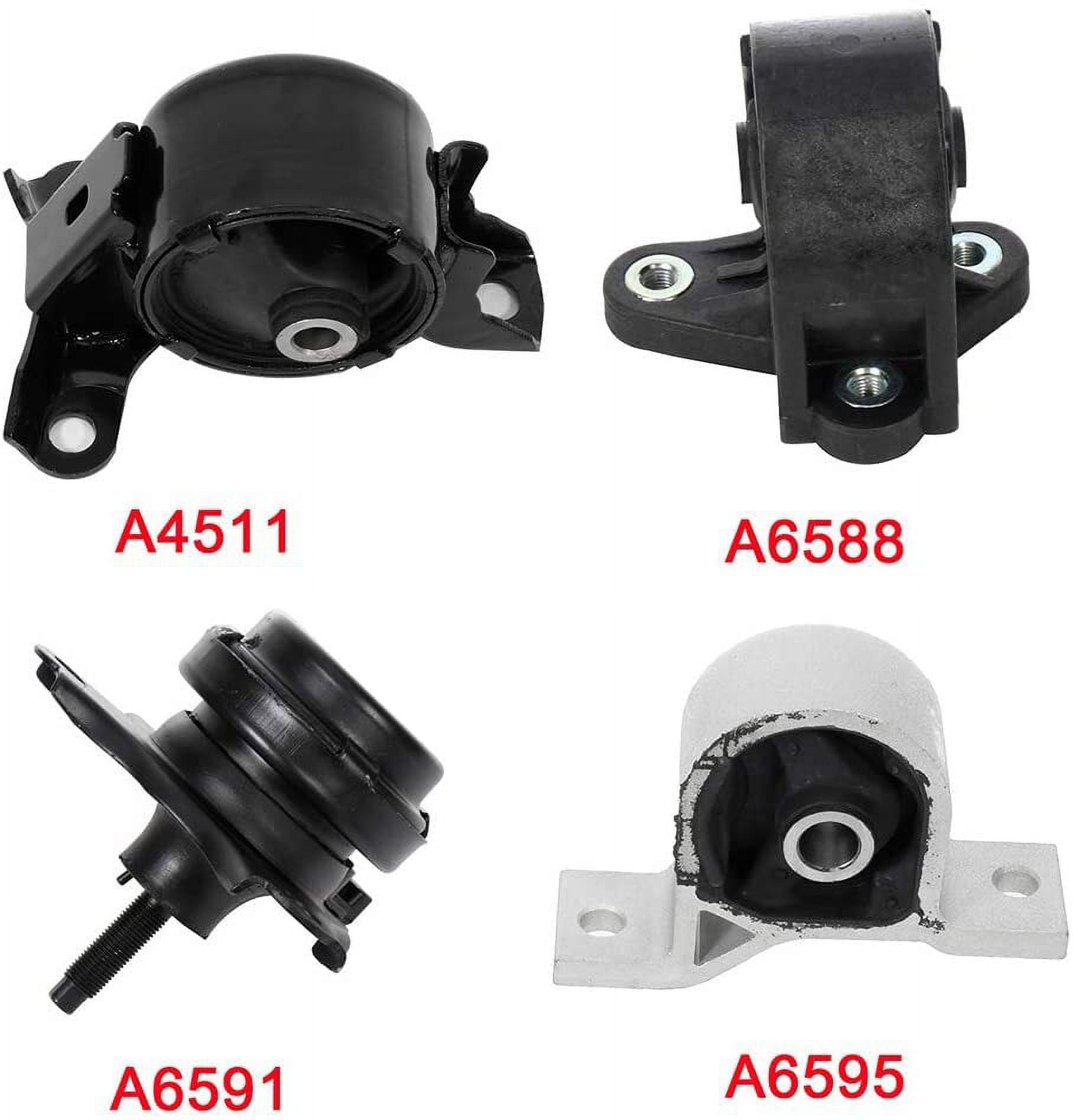 ECCPP Engine Motor and Trans Mounts Kit Compatible for 2001-2005 for Honda Civic for Acura EL 1.7L