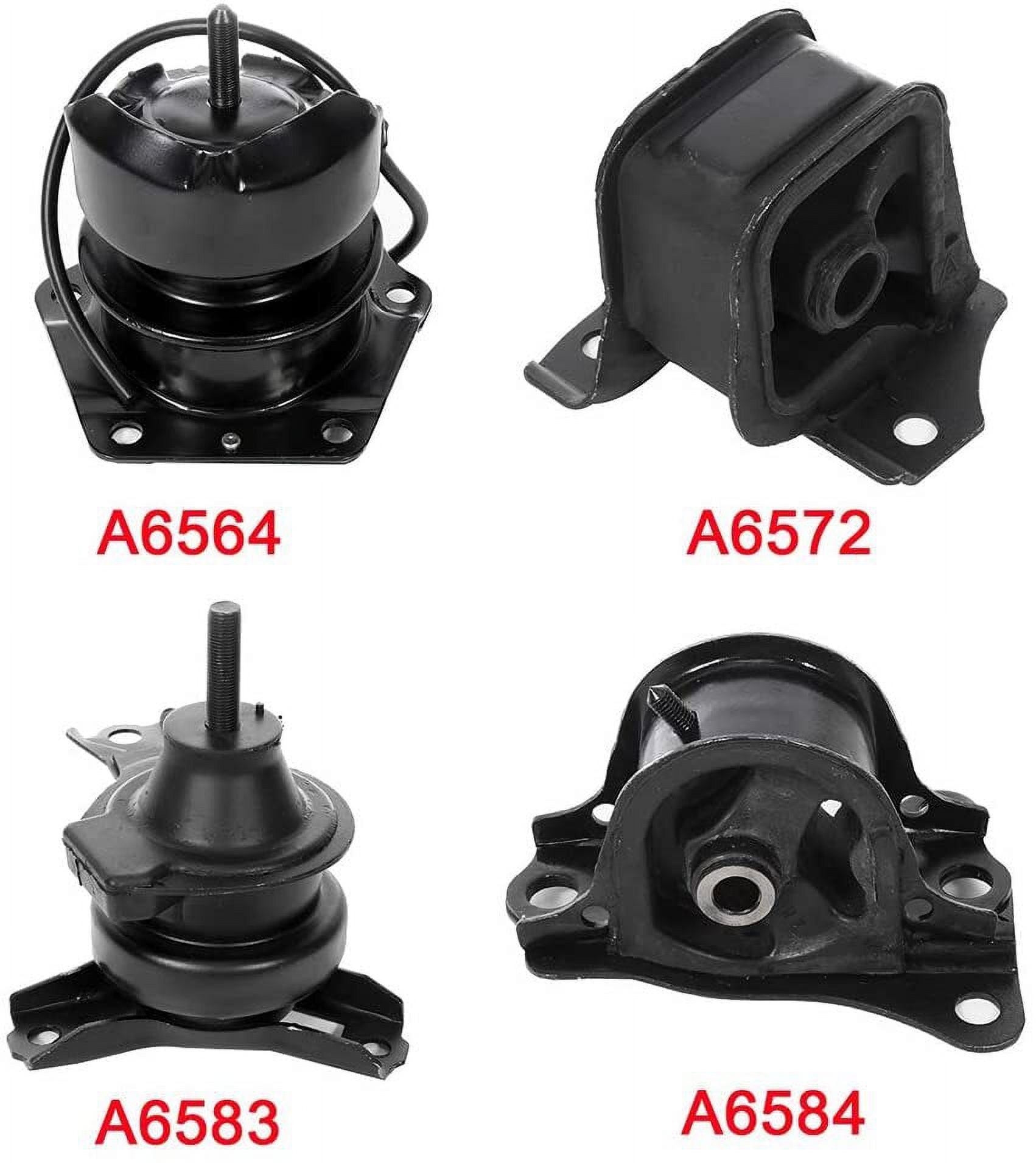 ECCPP Engine Mount Fit for Honda for Accord 1998-2002 2.3L Engine Motor Set of 4 Trans Mount