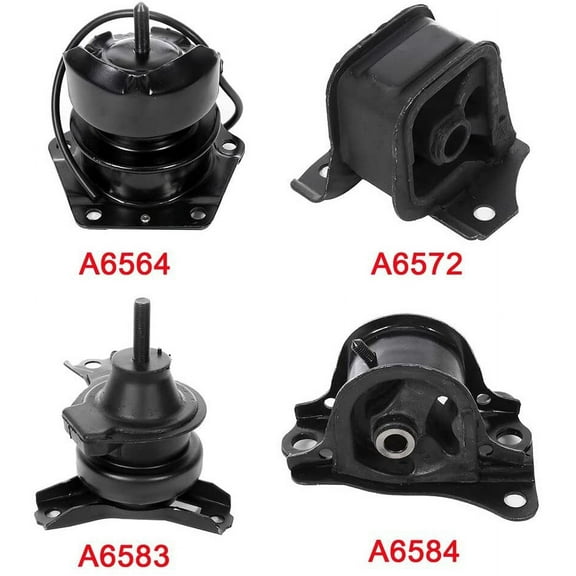 ECCPP Engine Mount Fit for Honda for Accord 1998-2002 2.3L Engine Motor Set of 4 Trans Mount