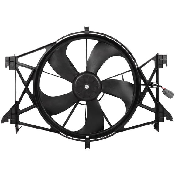 ECCPP Engine Radiator Cooling Fan Assembly 2-Pin Single Fan for Ram for 1500 Classic 2019-2022 for Dodge for Ram 1500 2009-2010 620060,622360,DPI622360