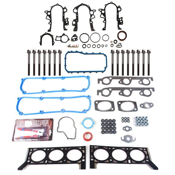 ECCPP Engine Replacement Head & Lower Conversion/Full Gasket Bolts Set Compatible With 1997 1998 1999 2000 for dodge Grand Caravan 4-Door 3.8L SE for Mini Passenger Van