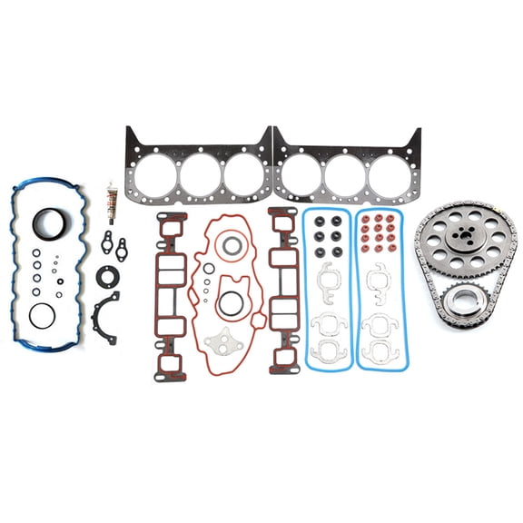 ECCPP Engine Replacement Timing Part Timing Chain Kit Full Gasket Sets Bolts Compatible with 2001 for Chevrolet S10 2-Door 4.3L Base Extended Cab Pickup