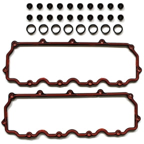ECCPP Engine Replacement Valve Cover Gasket Set for 2003-2010 for Ford for F-250 for F-350 E-250 E-350 Super Duty Excursion 6.0L Diesel Turbo Valve Gasket Covers Kit