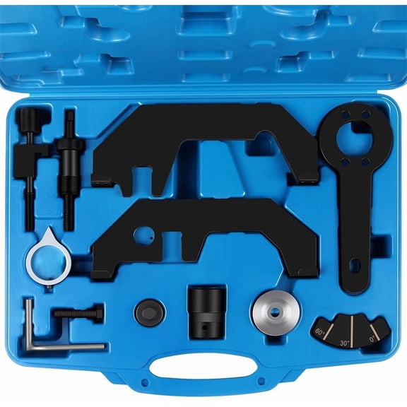 ECCPP Engine Timing Alignment Camshaft Crankshaft Timing Master Tool Kit Flywheel Locking Tool Fit for <font color="#0000FF">BMW N62/N73</font>