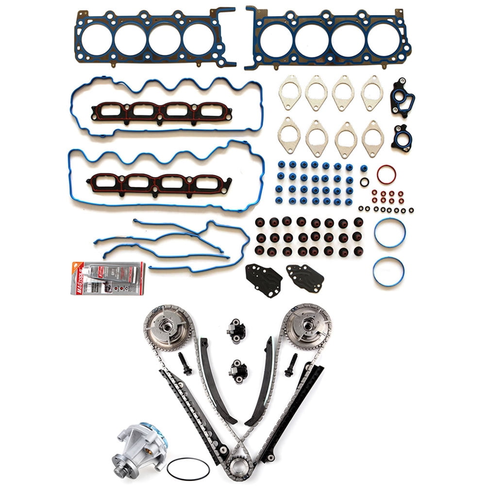 ECCPP Engine Timing Chain Kit Head Gasket Set w/Water Pump for 04-06 for  Lincoln Navigator for Ford Expedition SOHC 5.4L Head Gasket Set Fits  select: