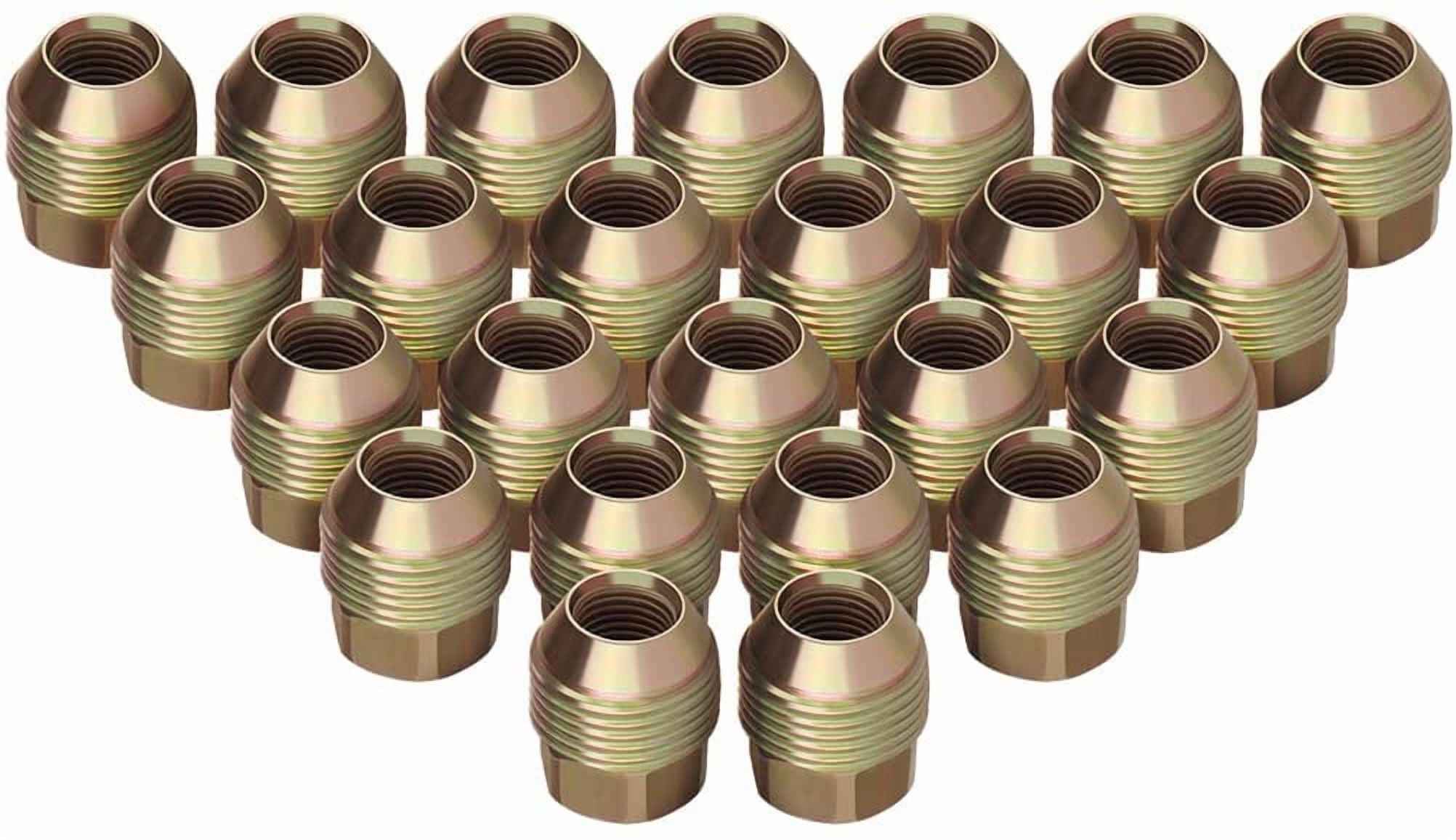 ECCPP Fits Chevy GMC GM Factory Style Lugs 24 Piece 7/8" 14x1.5 Open End Lugs Nuts