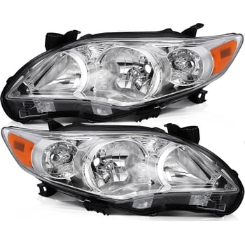 ECCPP For Toyota Corolla 2011-2013 Headlights Replacement Assembly Car Driver and Passenger Side 8115002B60 TO2519131