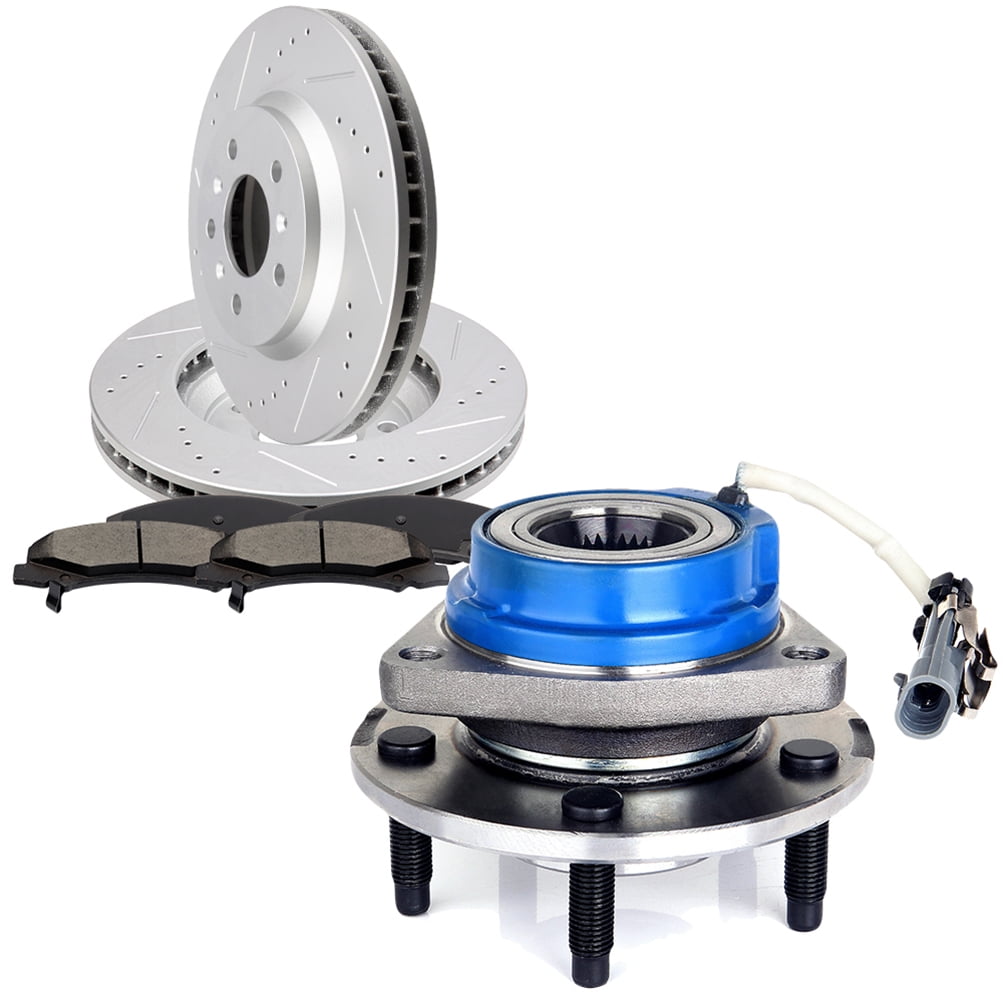 2006 Chevy Impala Brake Pads And Rotors ECCPP Front Brake Rotors + Ceramic Pads Wheel Bearing For Chevrolet