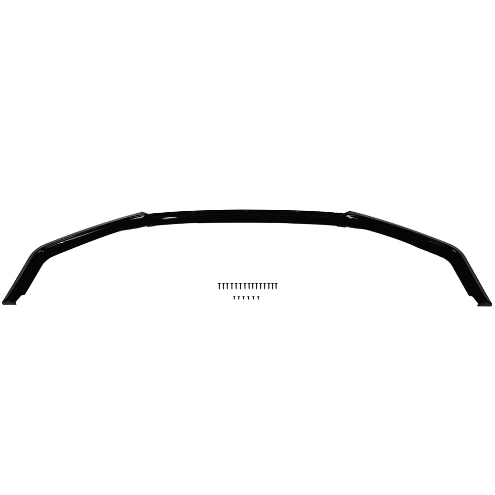 ECCPP Front Bumper Lip PP fit for 2016-2021 for Honda Civic Hatchback & Si Models Front Lip Spoiler Glossy Black Front Lip Body Kit