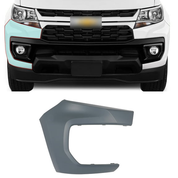 ECCPP Front Bumper RH Replacement for 2021 2022 for Chevrolet Colorado without Parking Assist Sensor Holes