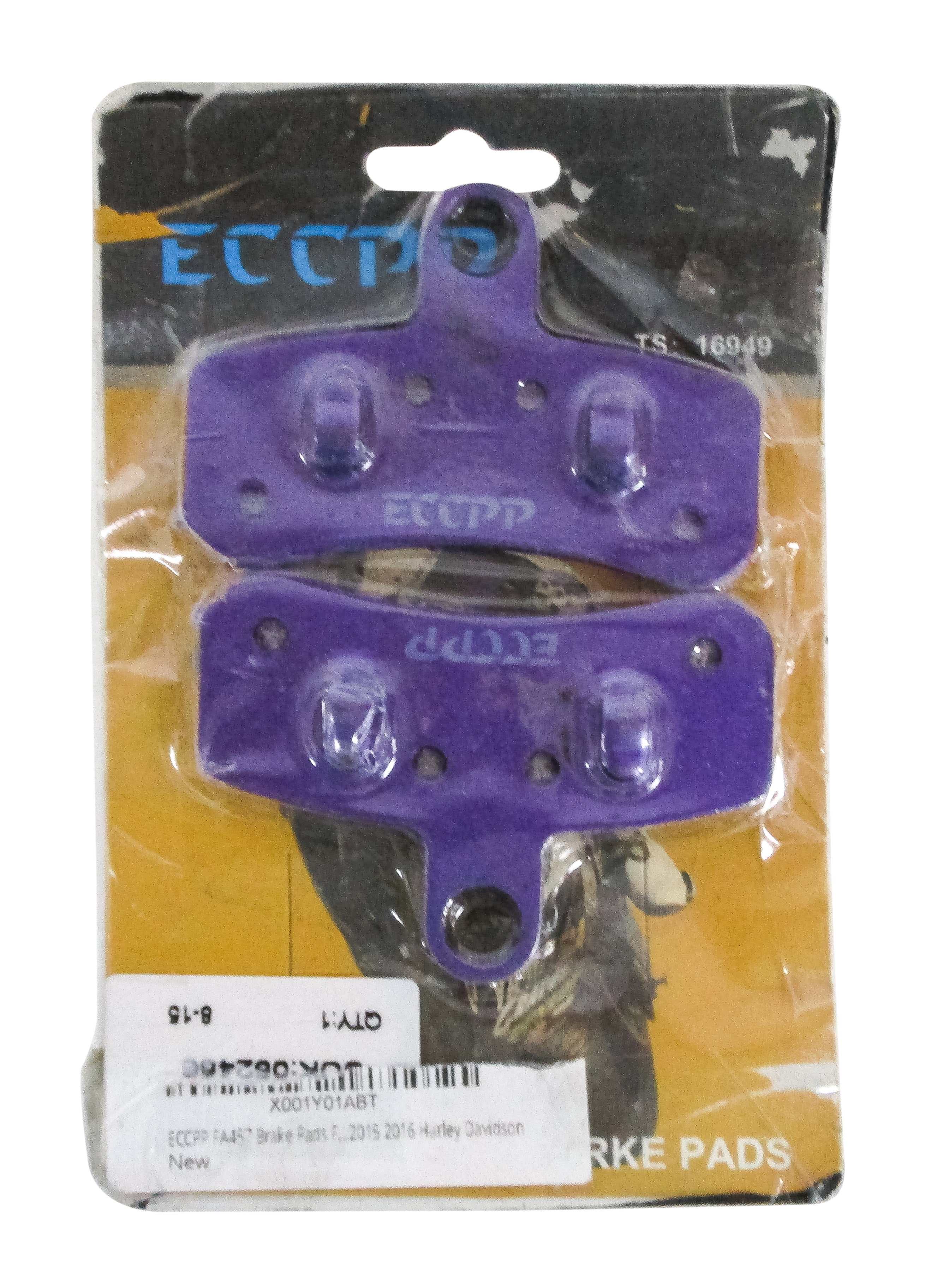 ECCPP Front Carbon Fiber Replacement Motorcycle Powersports Brake Pads FA457