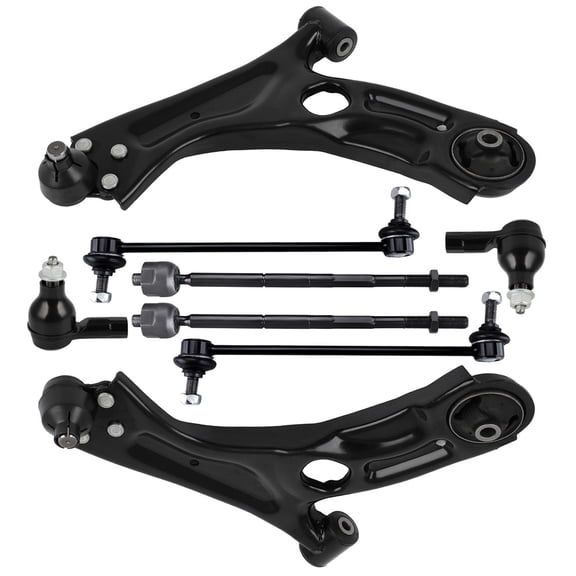 ECCPP Front Control Arm And Ball Joint Tie Rod End Sway Bar Endlink Replacement for 2012-2015 2017-2019 for Chevrolet for Sonic ES800929 EV800936 K622426 K622428 K750630
