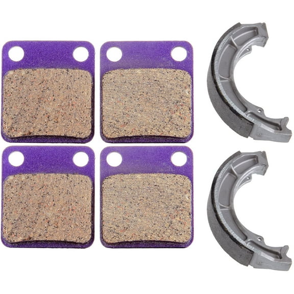 ECCPP Front FA54 Brake Pads+Rear 606 Brake Shoes For 2002-2007 for Suzuki 400 Eiger